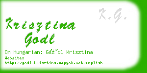 krisztina godl business card